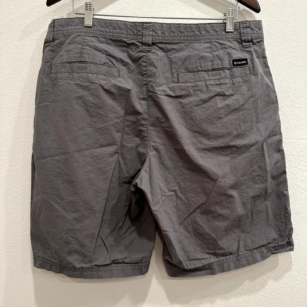 Columbia Mens 36 Washed Out Shorts Gray Hiking Climbing Camping Fishing Outdoors